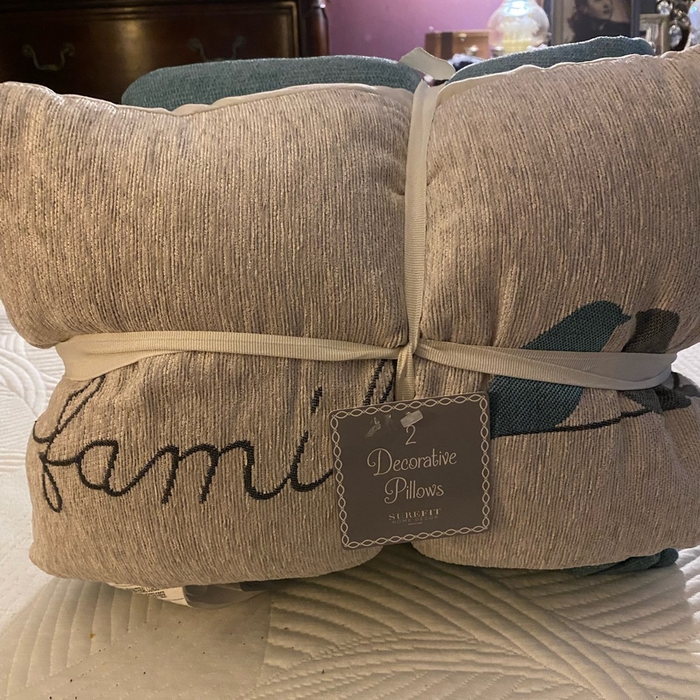 SURE FIT HOME DECOR THROW PILLOWS